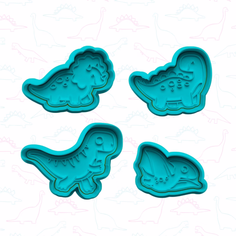 Modelčki za plastelin Dinozavri – 8 delni set